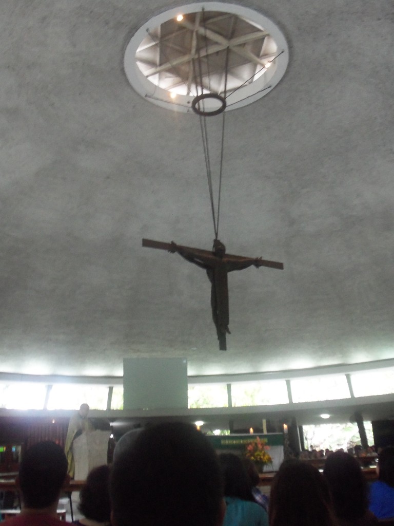 Crucifix at the Parish of the Holy Sacrifice, in UP Diliman, Philippines