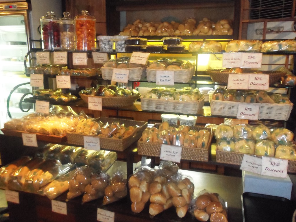 An assortment of yummy breads await those with sweet tooth at Sweet Inspirations, a restaurant/bakery along Katipunan Avenue in Quezon City, Philippines 