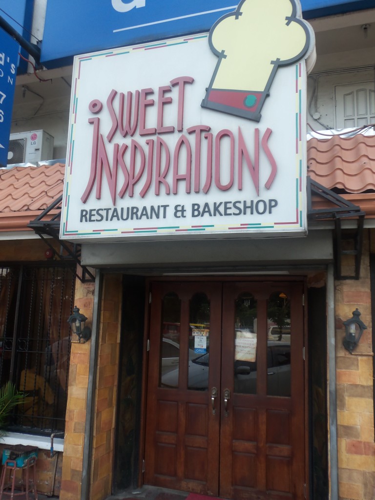 The entrance to Café Sweet Inspirations located at  311 Katipunan Avenue, Loyola Hts. , Quezon City