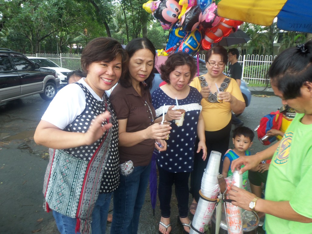 The simple joys of life like tasting taho.