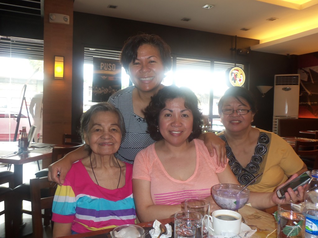 Us, sisters with Nanay. Missing in this picture is our other sister Baby.