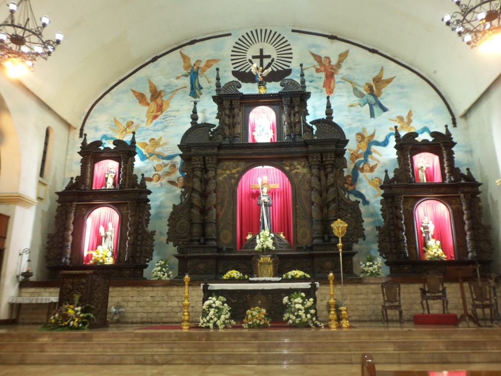 The altar of Santuario de San Pedro Bautista in San Francisco del Monte, Quezon City where the funeral mass in honor of Nanay was held.